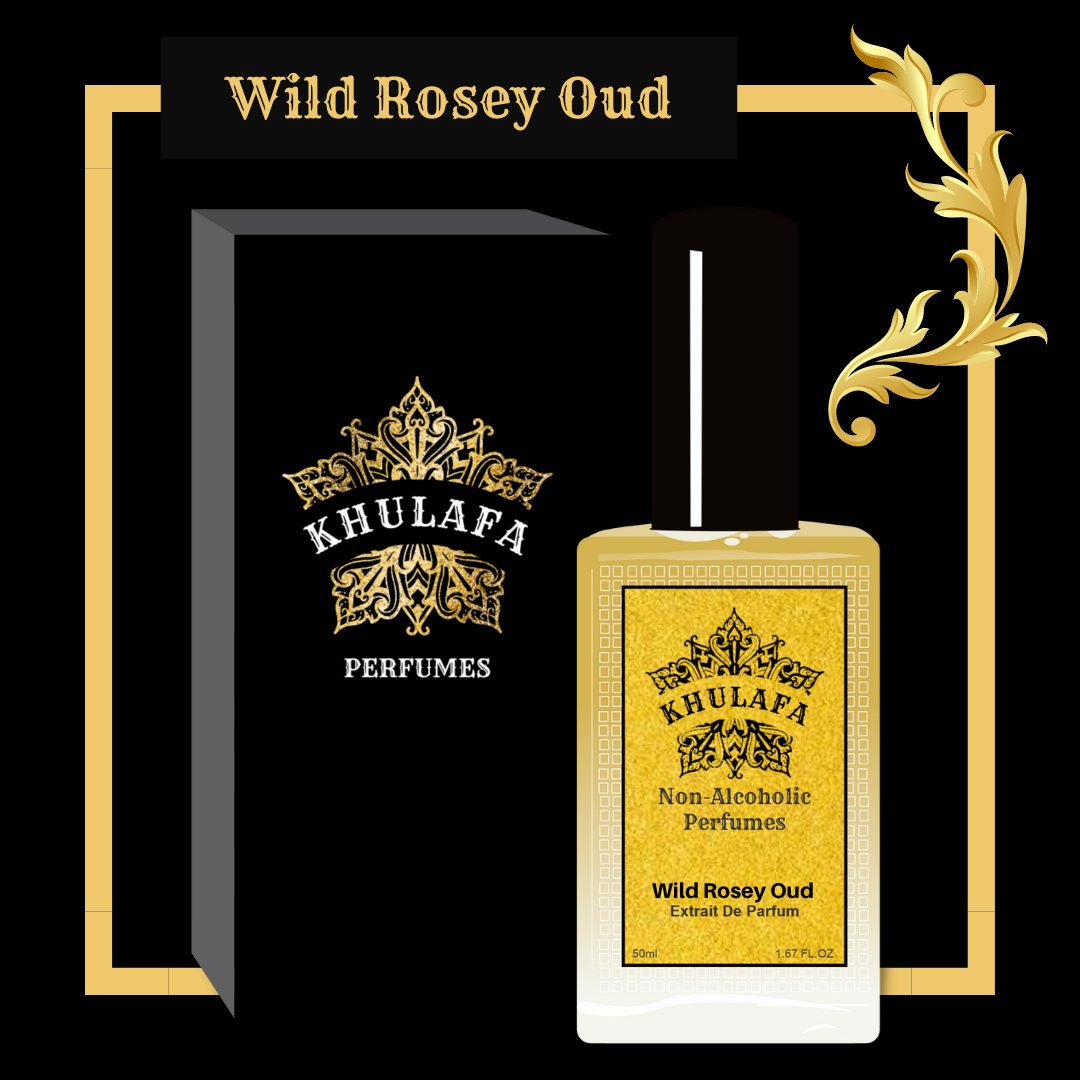 Khulafa Wild Rosey Oud Non-Alcoholic Perfume